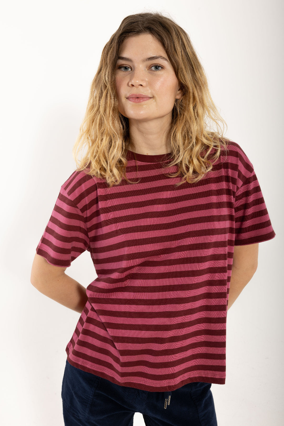 Danefæ København Danebasic Boxy Tee Cherry/Berry Compote