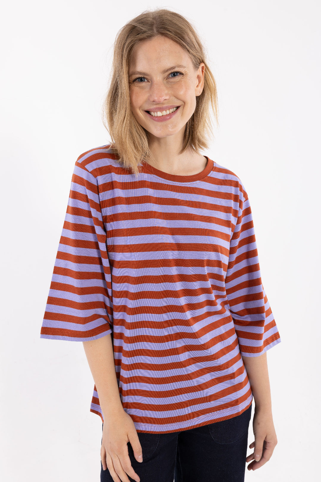 Danefæ København Danebasic Glad Tee Lilac/Chili