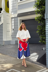 Upcycled Midi Skirt