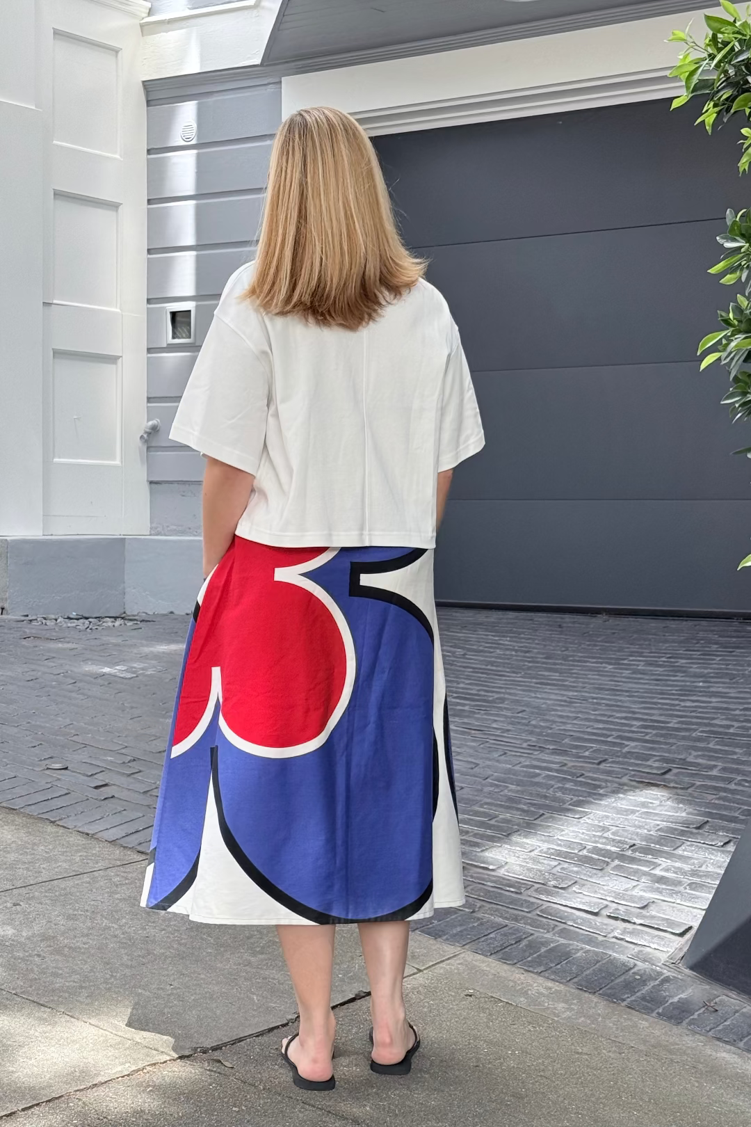 Upcycled Midi Skirt