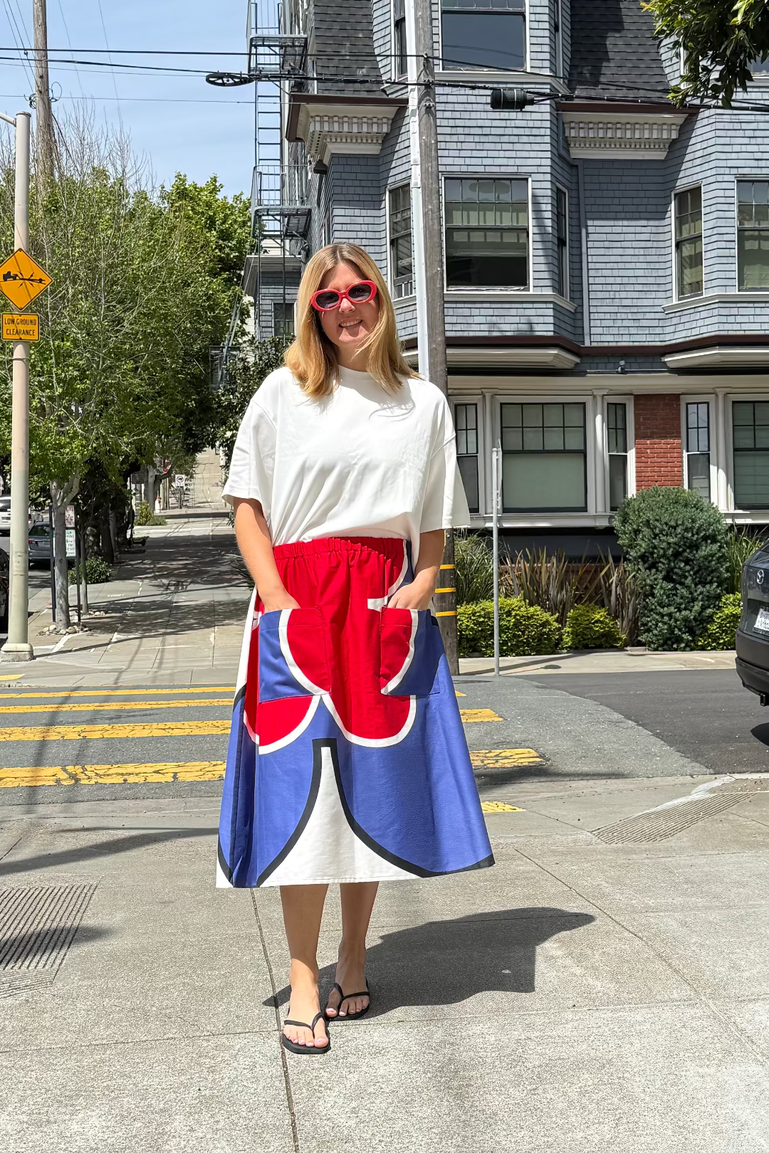 Upcycled Midi Skirt