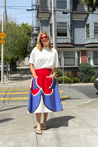 Upcycled Midi Skirt
