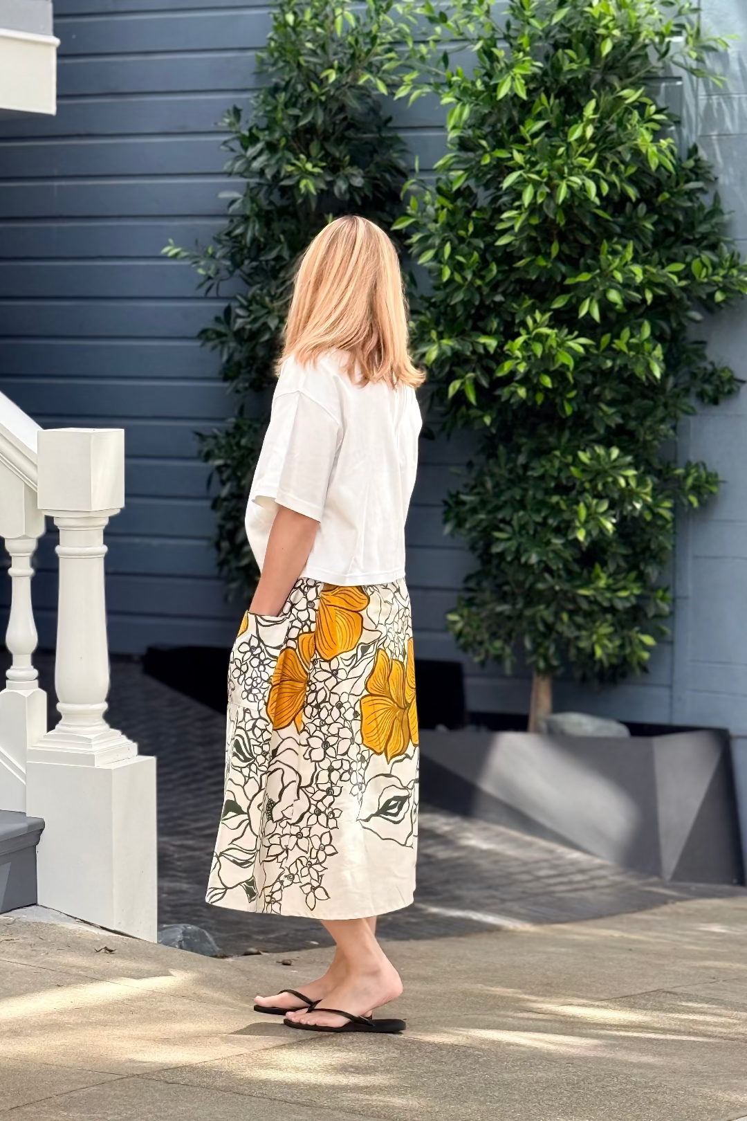 Upcycled Midi Skirt