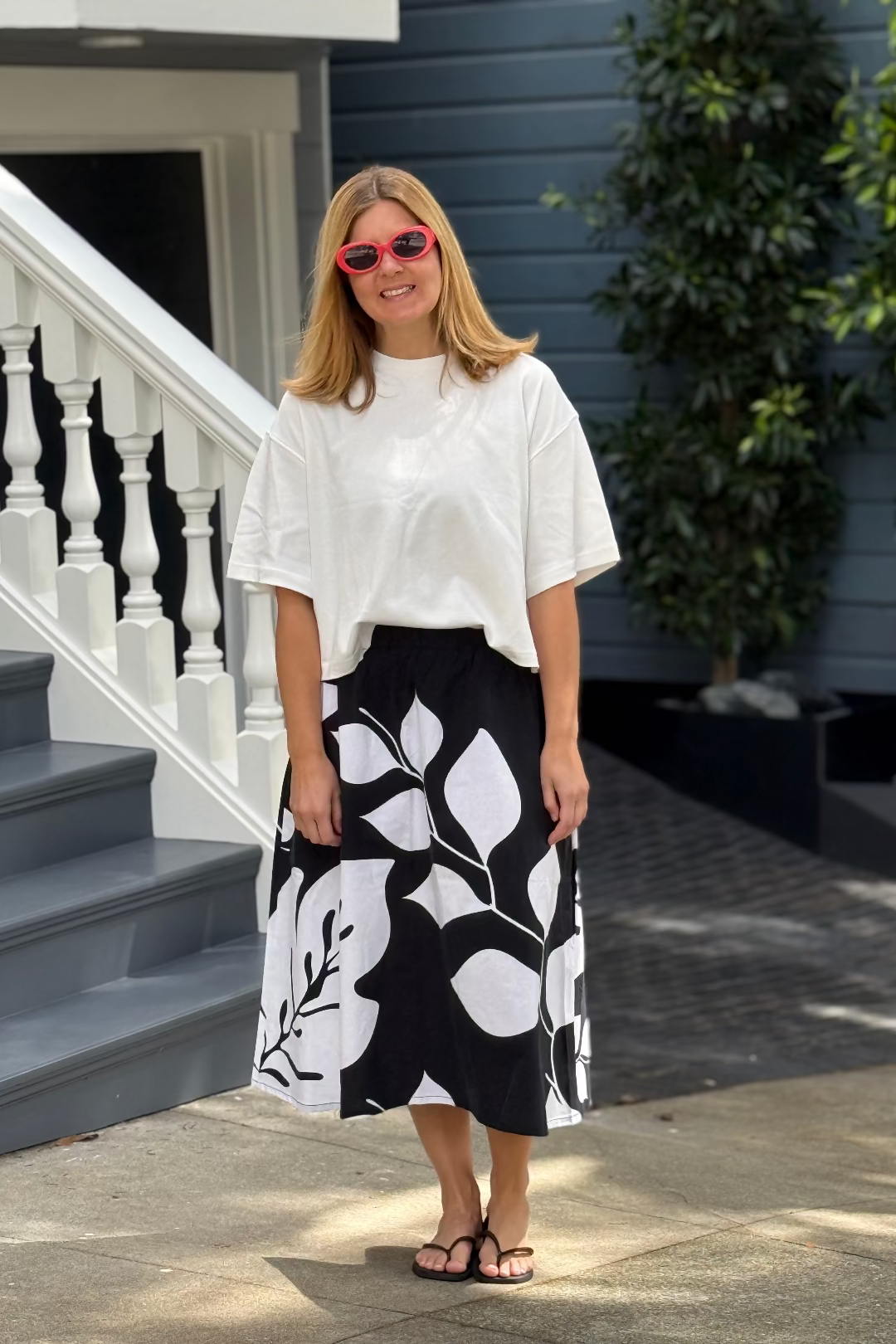Upcycled Midi Skirt
