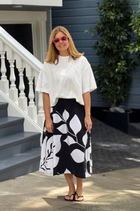 Upcycled Midi Skirt