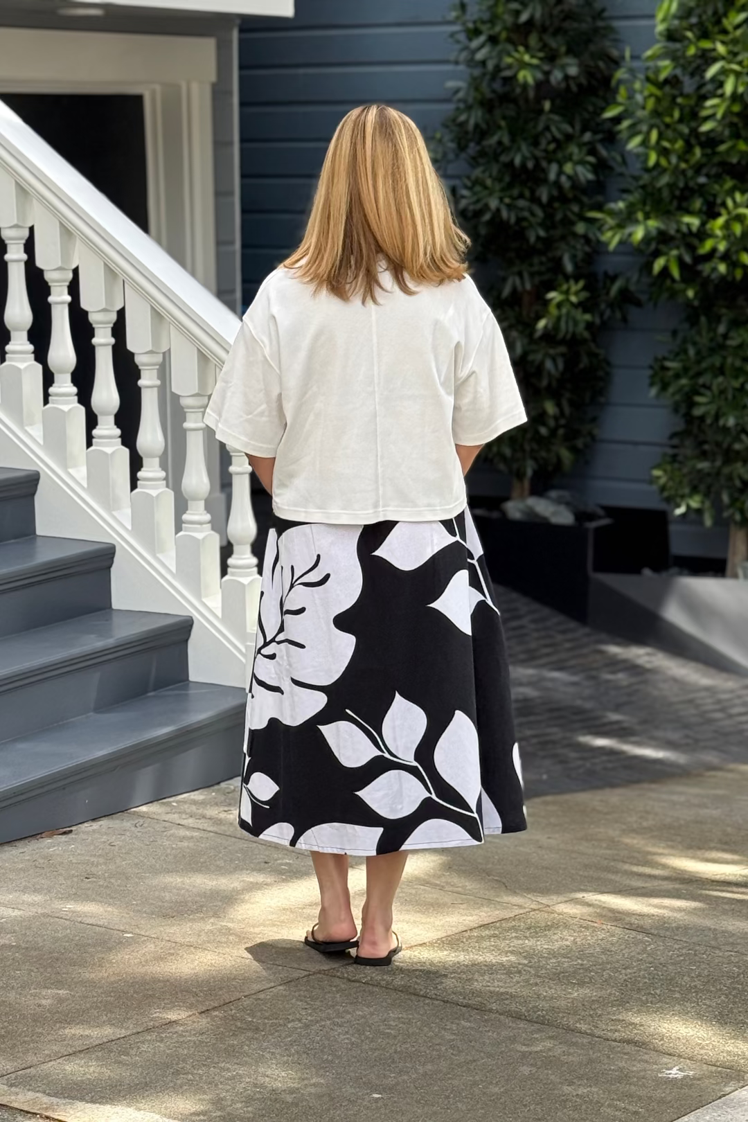 Upcycled Midi Skirt
