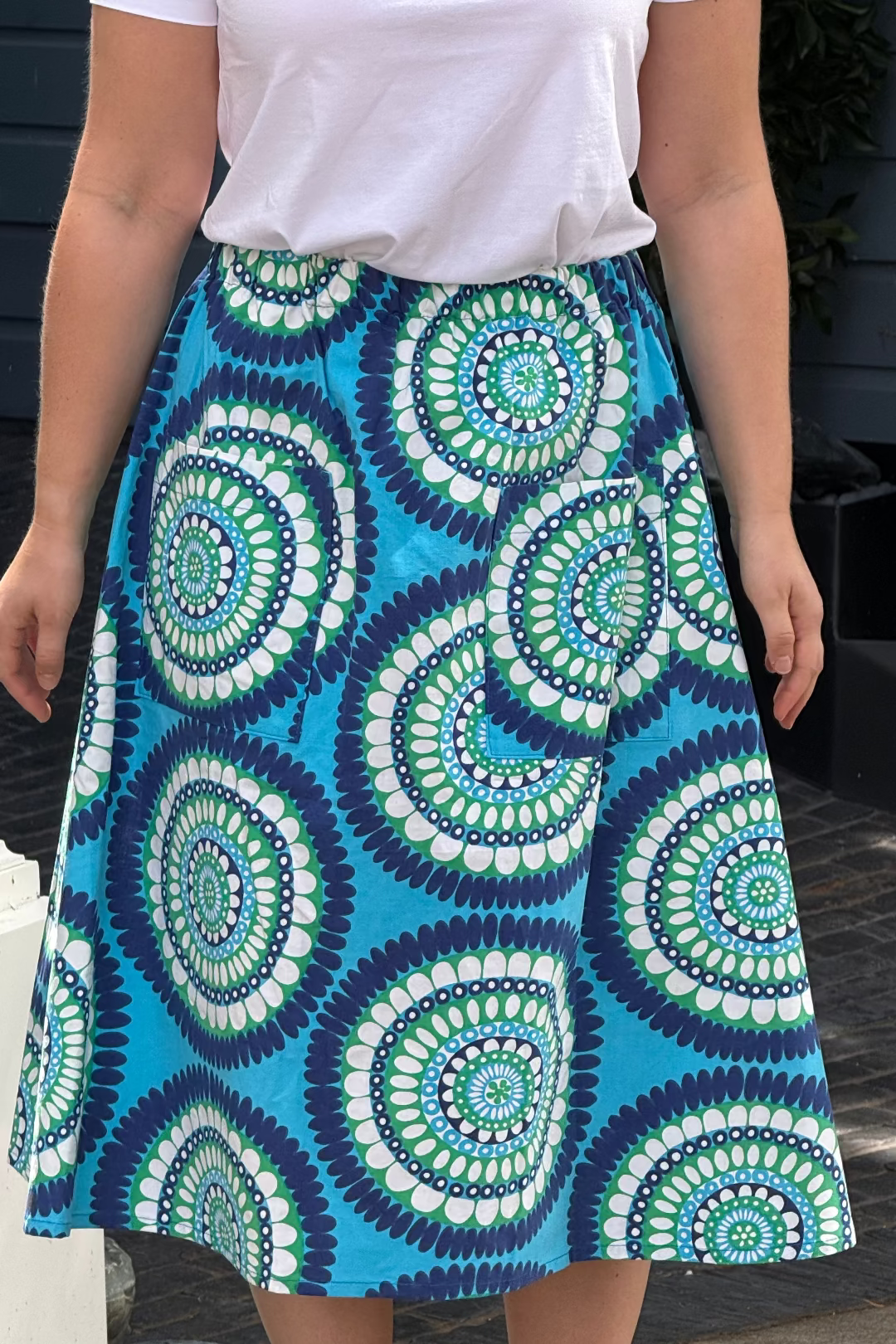 Upcycled Midi Skirt