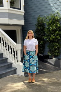 Upcycled Midi Skirt