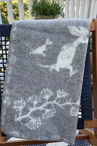 Klippan Moomin Grey Winterland Blanket