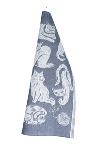 Lapuan Kankurit Kissanpäivät Tea Towel Blueberry