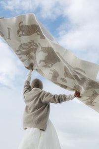 Lapuan Kankurit Koirapuisto Wool Blanket Beige