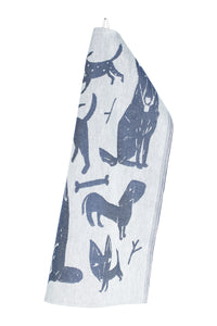 Lapuan Kankurit Koirapuisto Tea Towel Blueberry