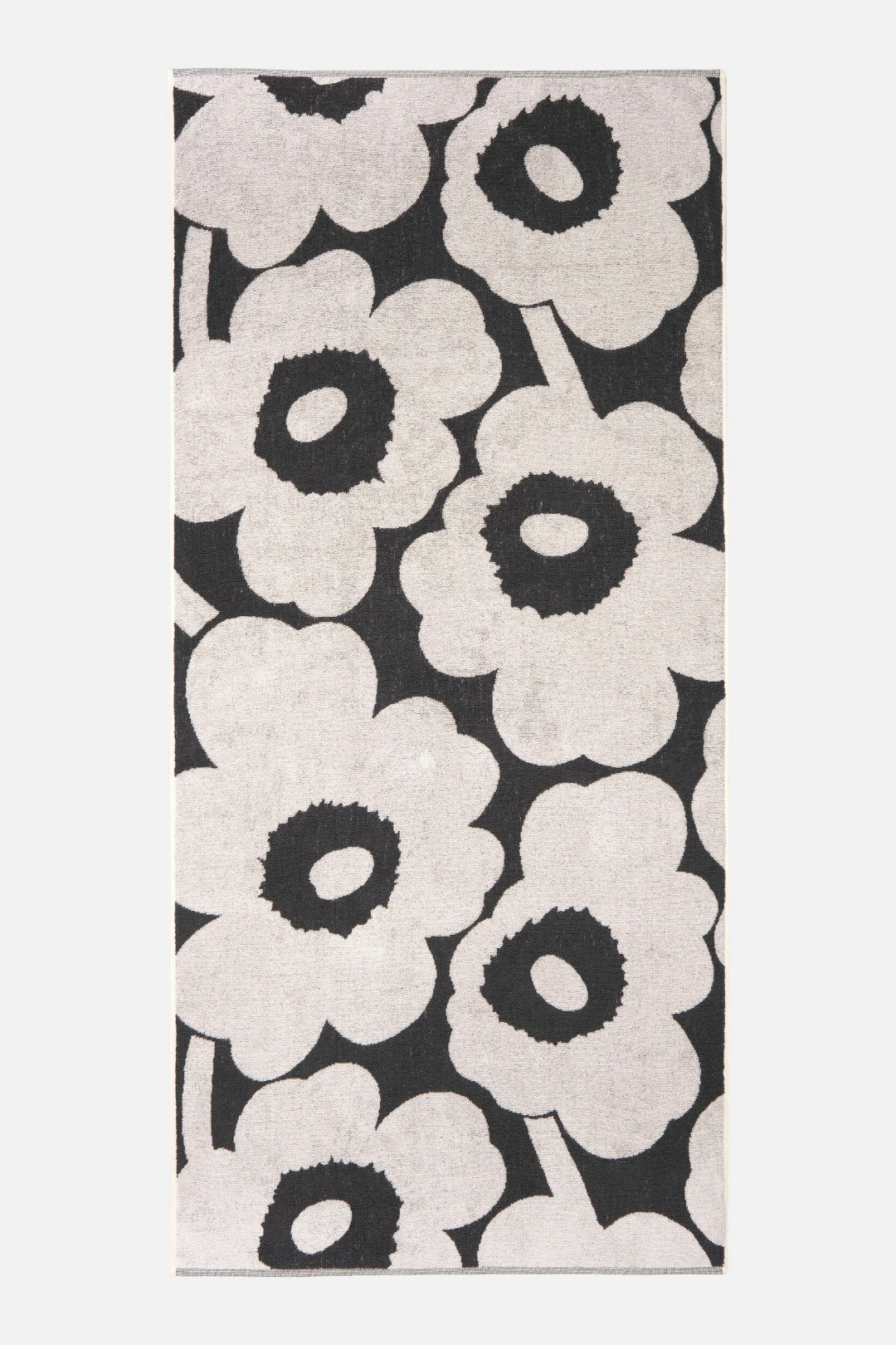 Marimekko Unikko Bath Towel Charcoal