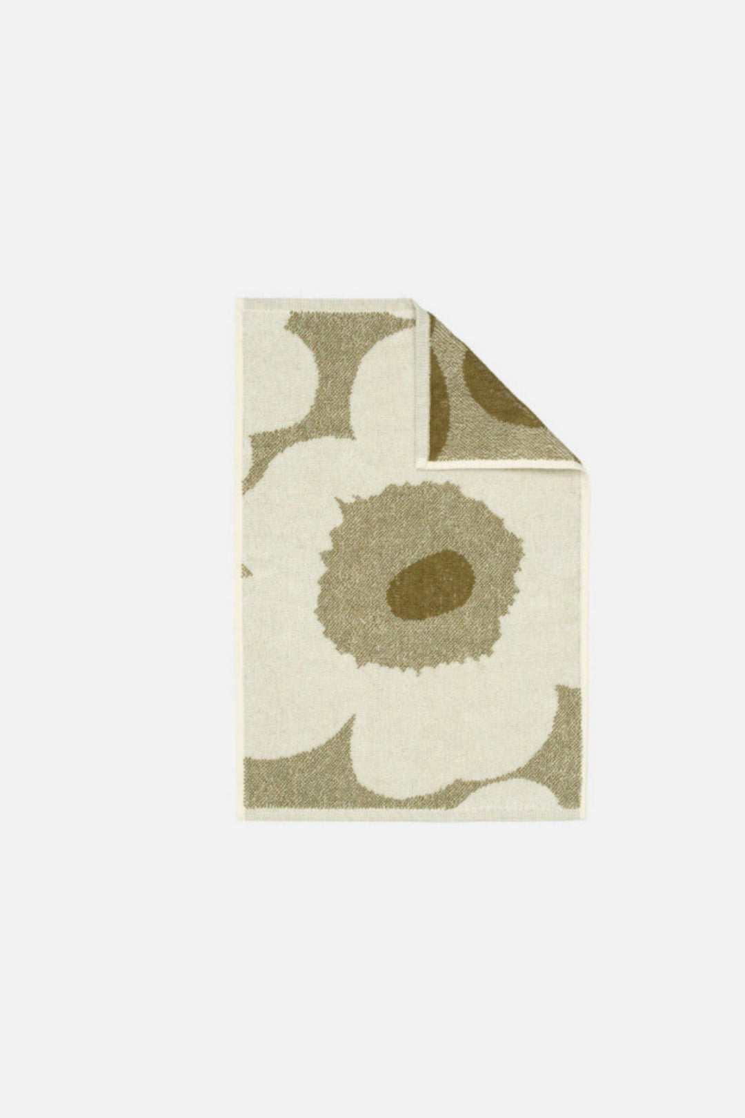 Marimekko Unikko Green Umber Guest Towel Towel