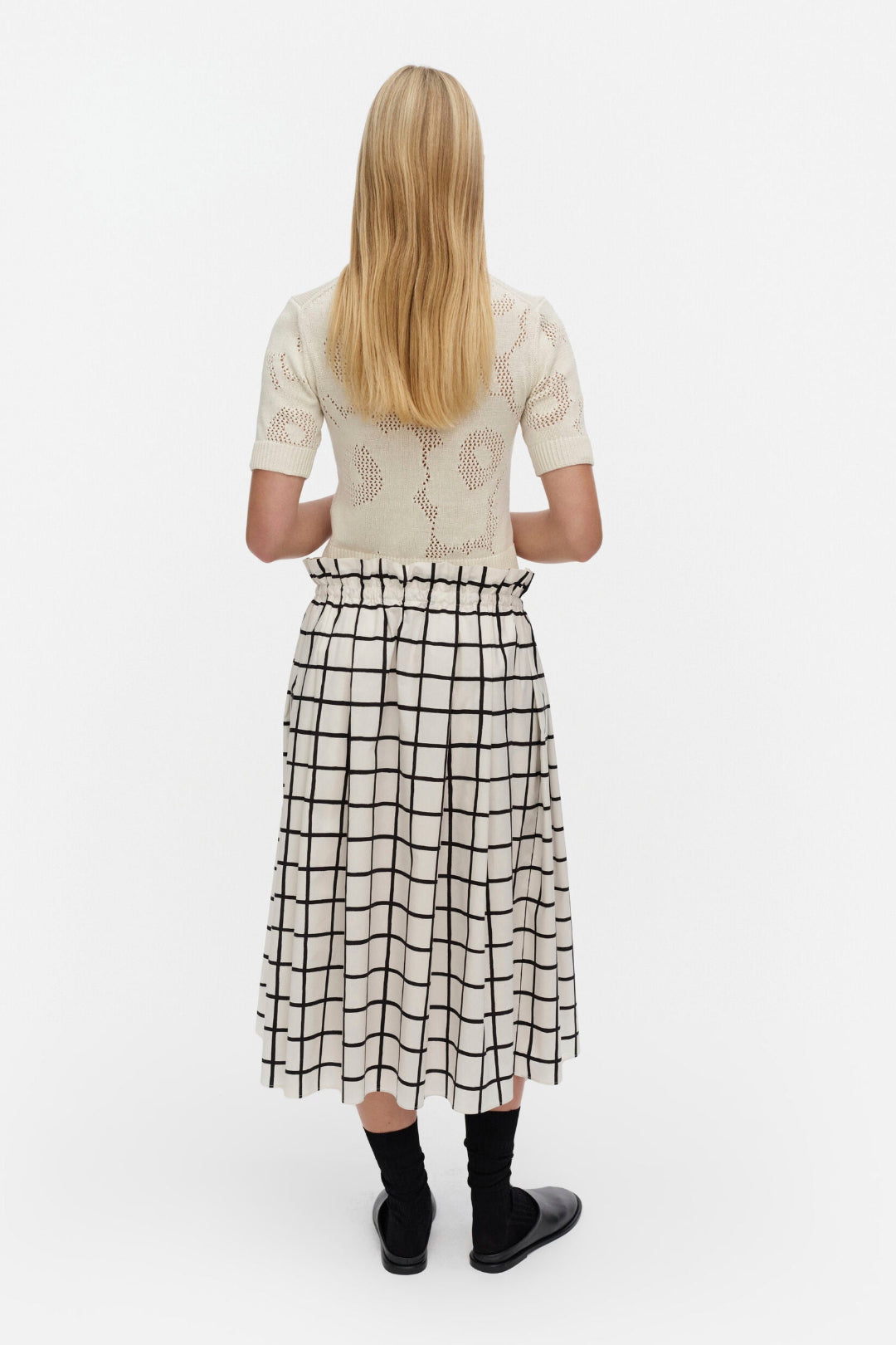 Marimekko Kirjoitus Iso Ruutu Skirt