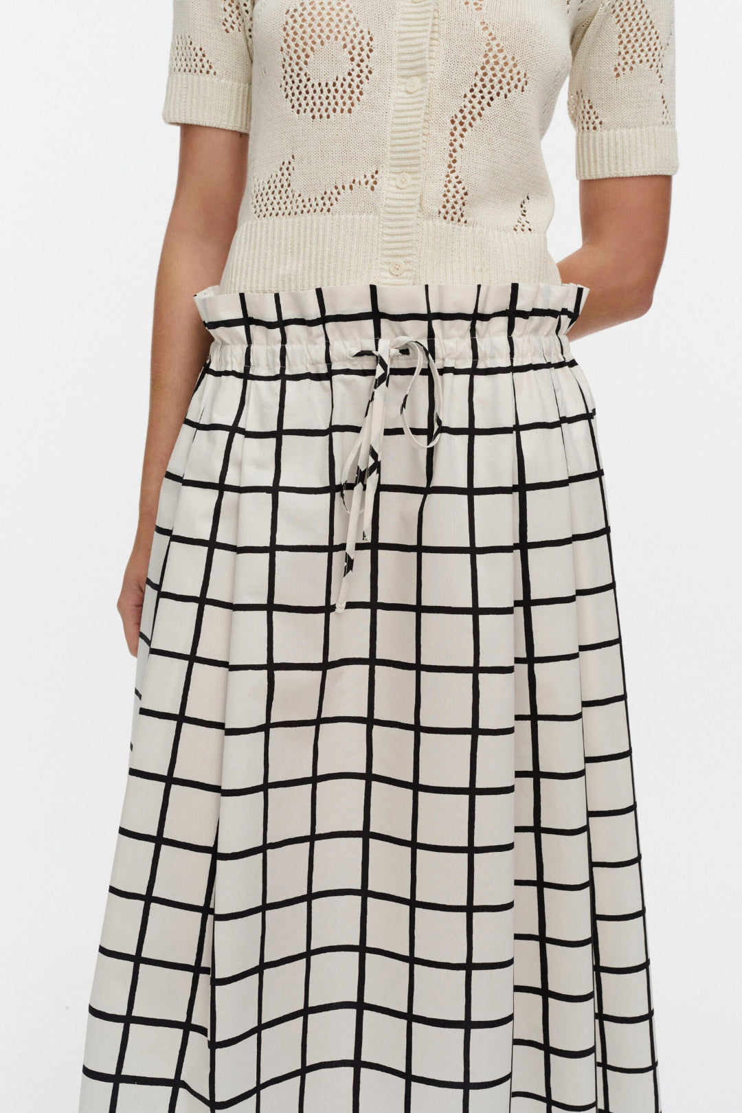 Marimekko Kirjoitus Iso Ruutu Skirt
