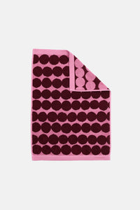 Marimekko Räsymatto Wine Red Hand Towel