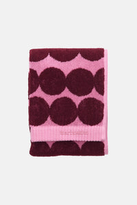 Marimekko Räsymatto Wine Red Hand Towel