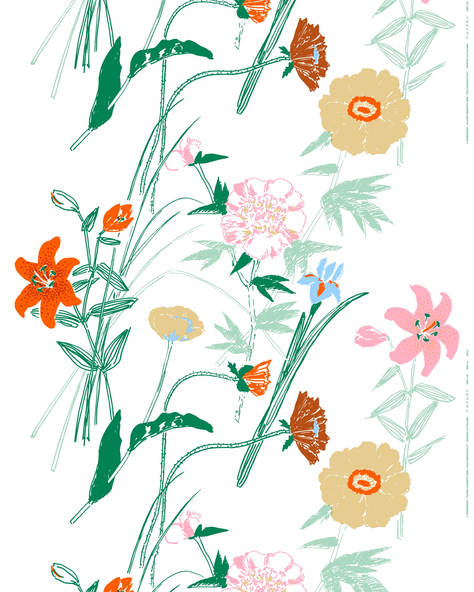Marimekko Puutarhakutsut Fabric