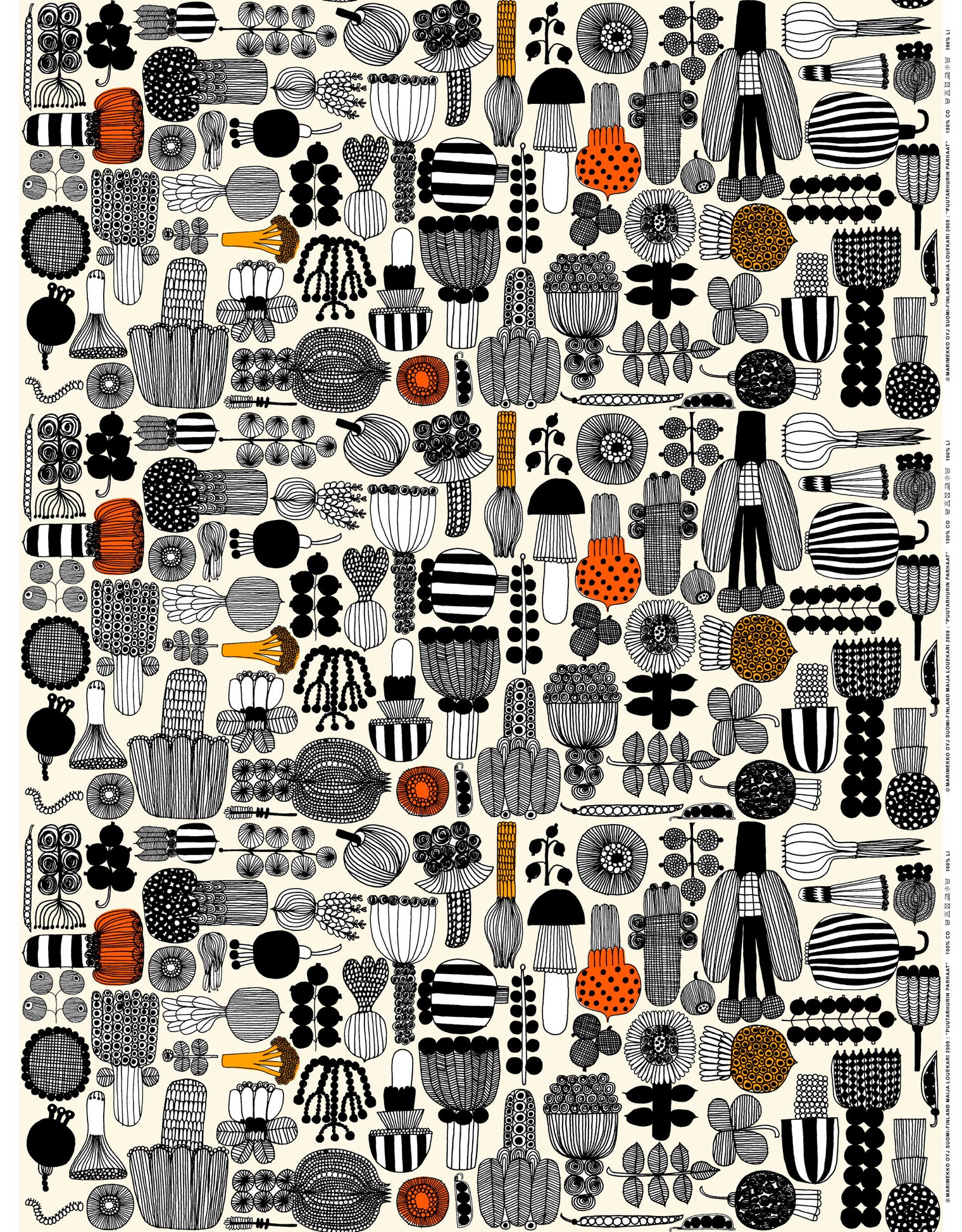 Marimekko Puutarhurin Parhaat Acrylic Coated Fabric