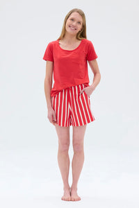Ratia Veni Short Pajamas Red