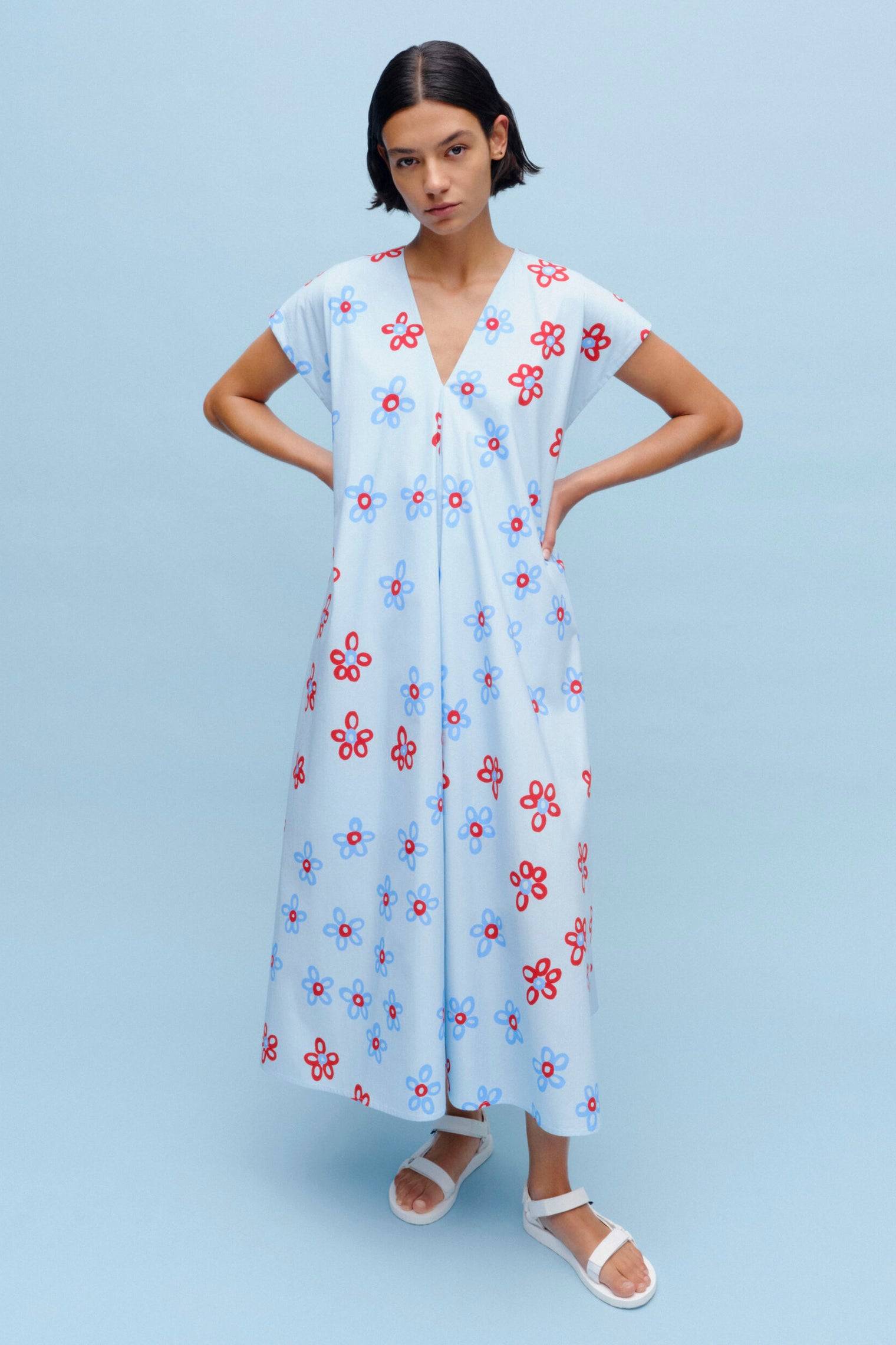 Marimekko Meret Demeter Cotton Poplin Dress