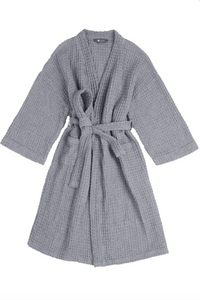 Luhta Linen Grey Bathrobe