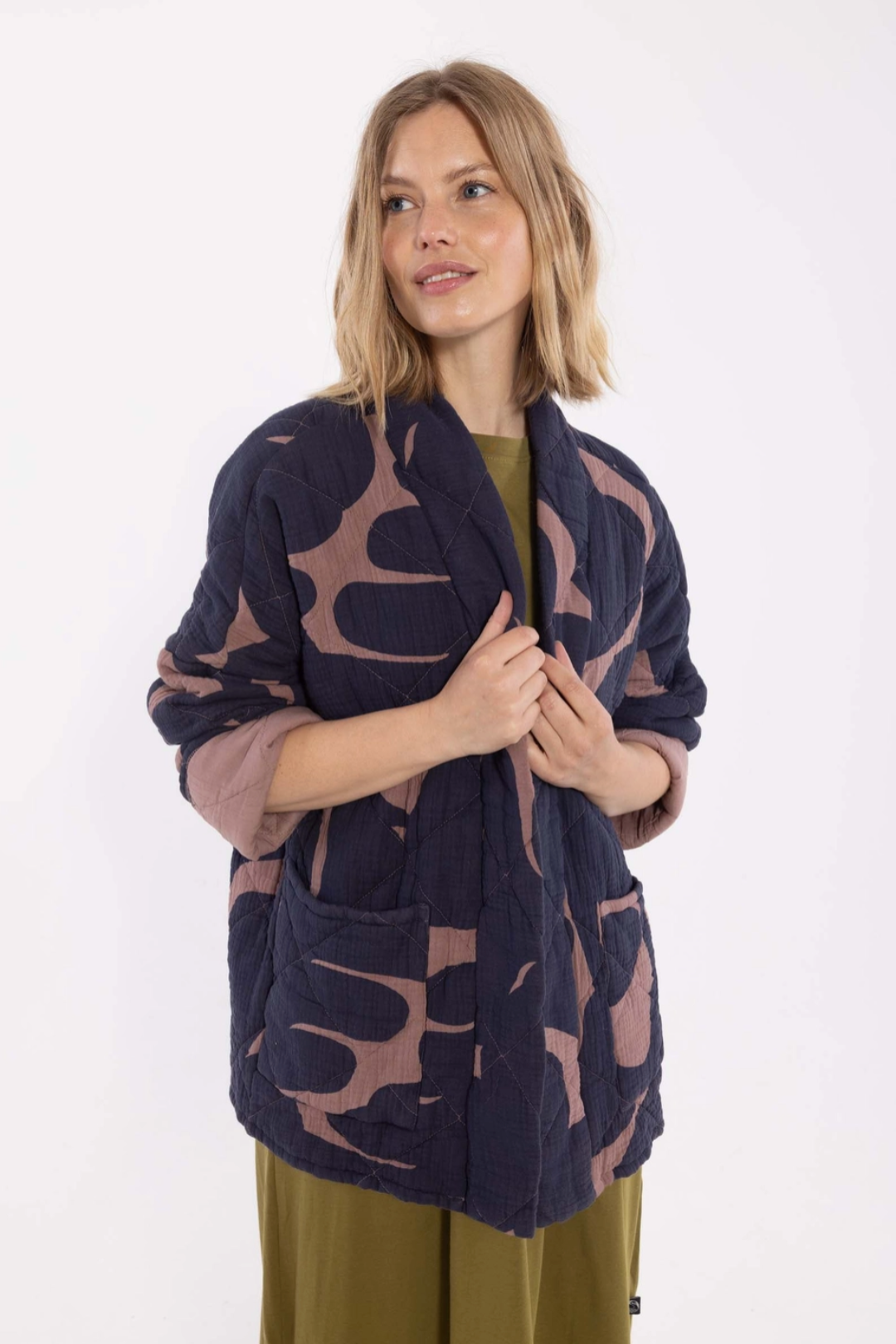 Danefæ København Danekatrin Quilted Jacket Trops Navy/ Mauve