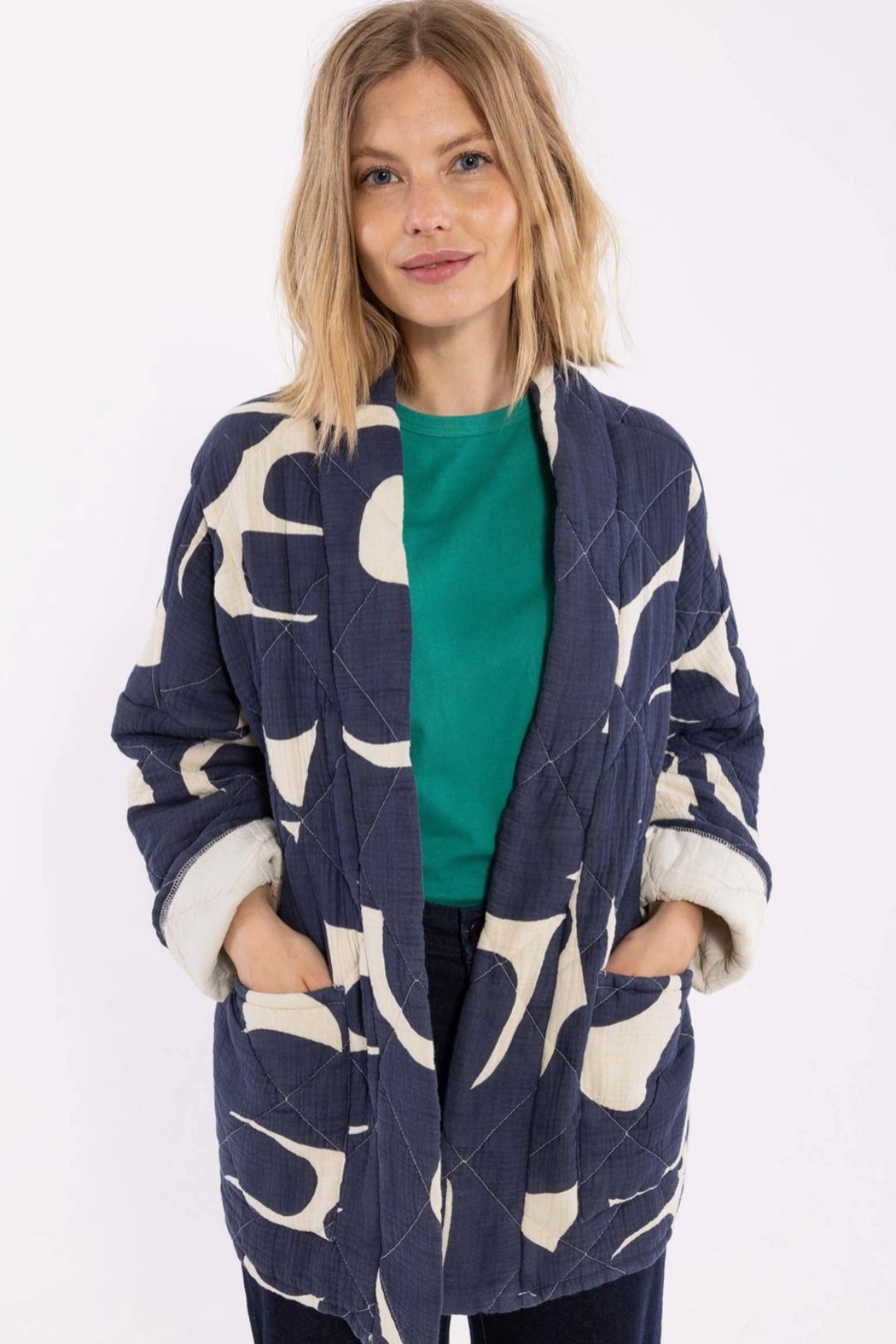 Danefæ København Danekatrin Quilted Jacket Trops Navy/Chalk