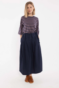 Danefæ København Danebasic Glad Tee Mauve/ Dark Navy