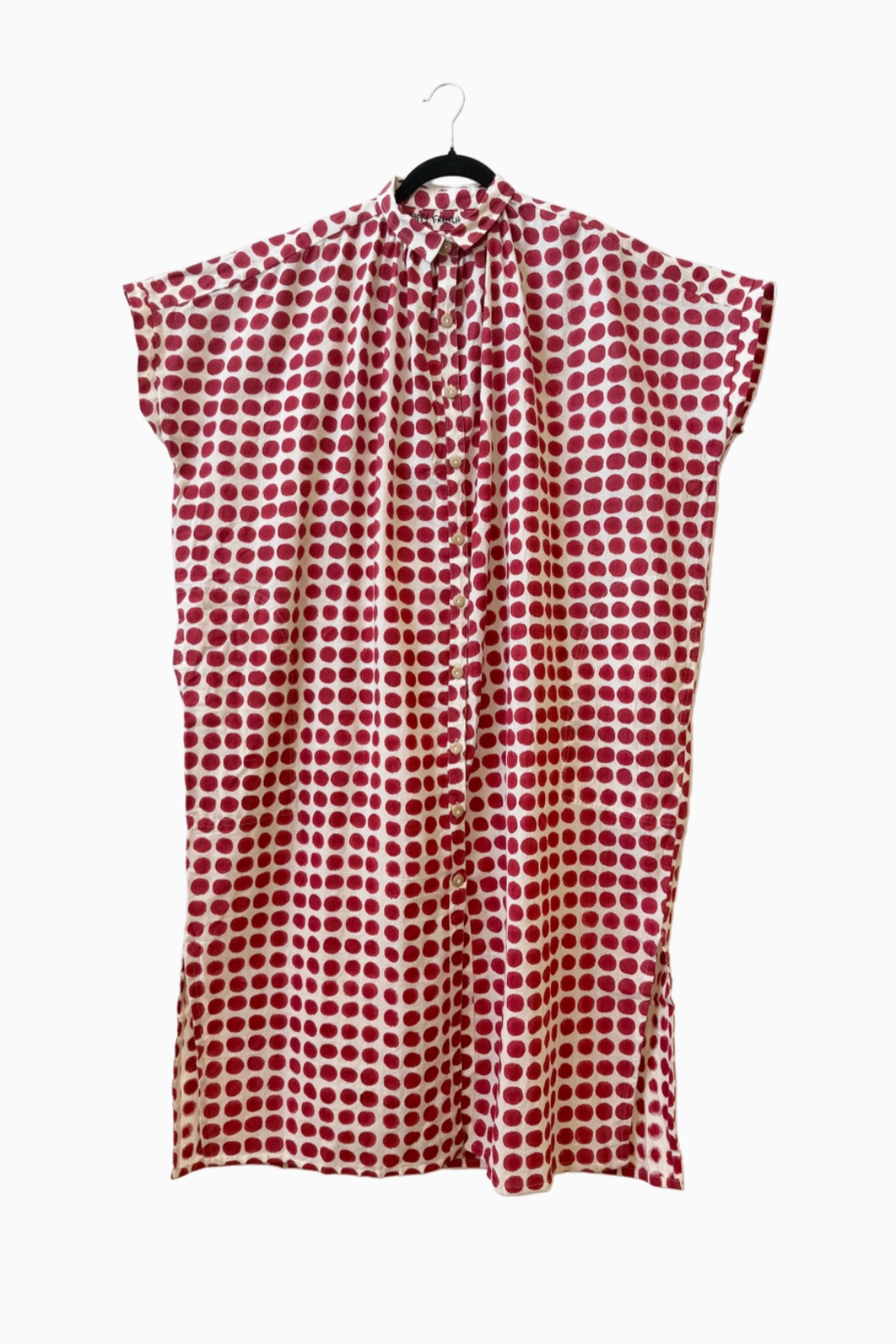 Happy French Elise Madder Red  Dots Dress
