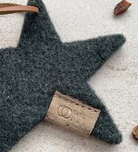 Lübech Living Star Felt Ornament Green