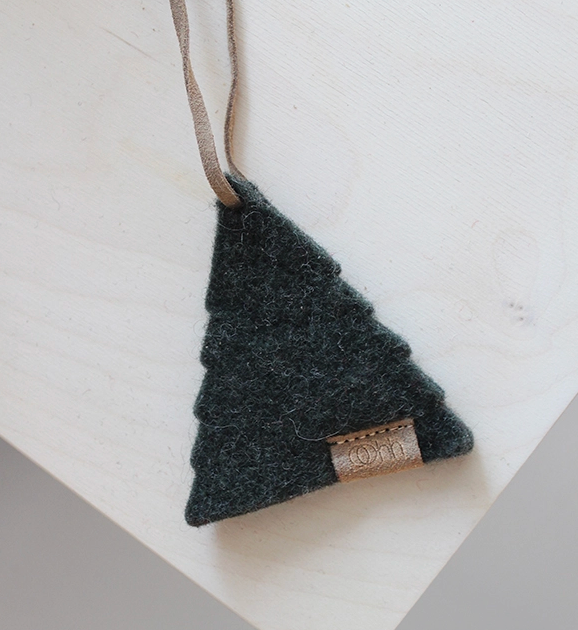 Lübech Living Tree Felt Ornament Green