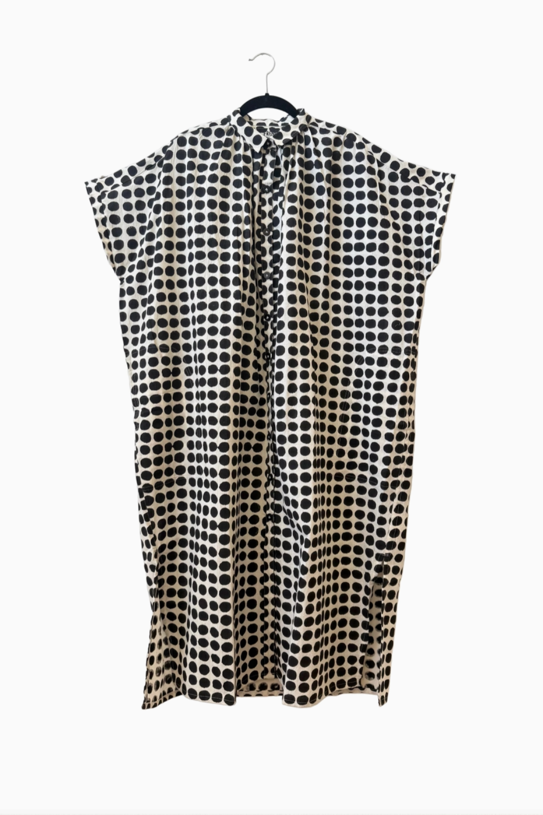 Happy French Elise Madder Black Dots Dress