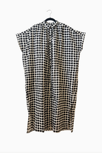 Happy French Elise Madder Black Dots Dress
