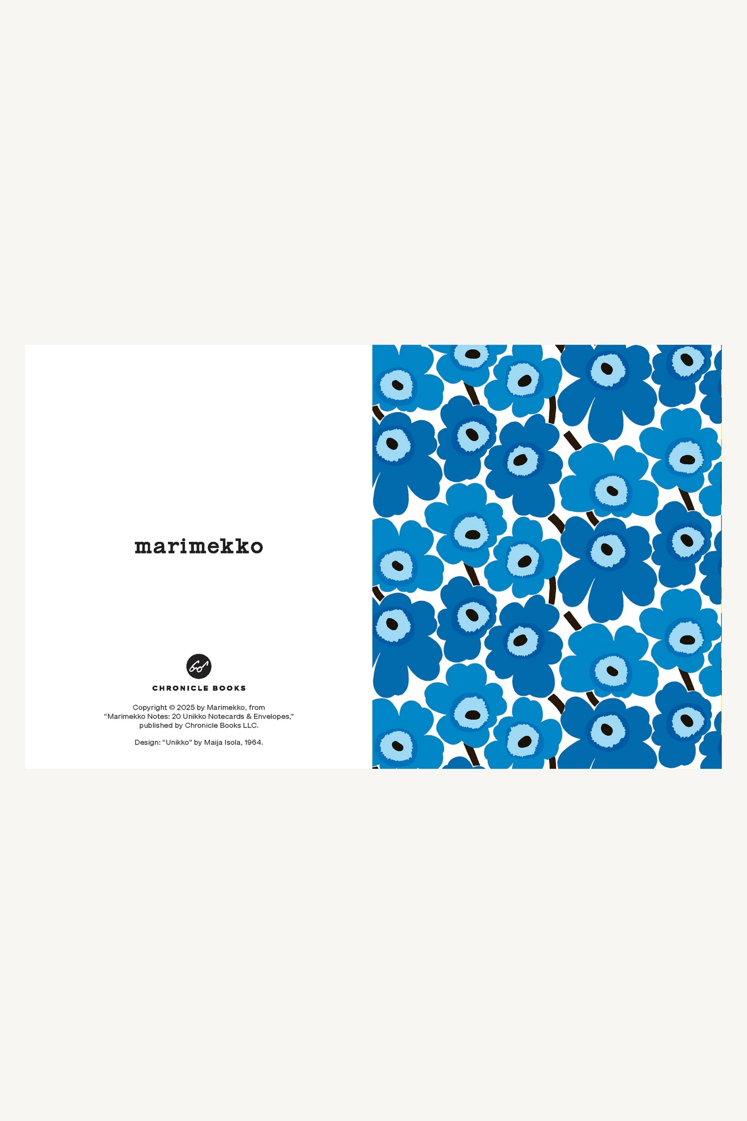 Marimekko Unikko Notecards - Blues