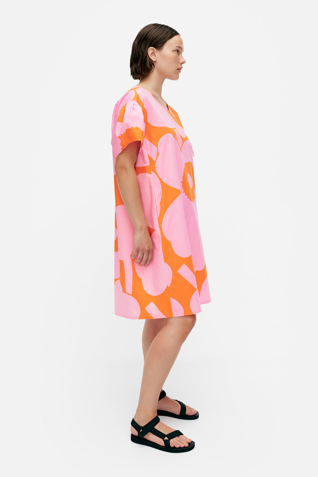 Marimekko Avomeri Unikko Cotton Poplin Dress