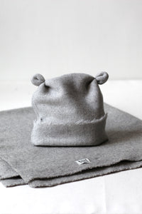 Knitworks Baby Blanket & Beanie Grey