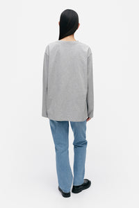 Marimekko Biitti Logo Placement Jersey Top Grey