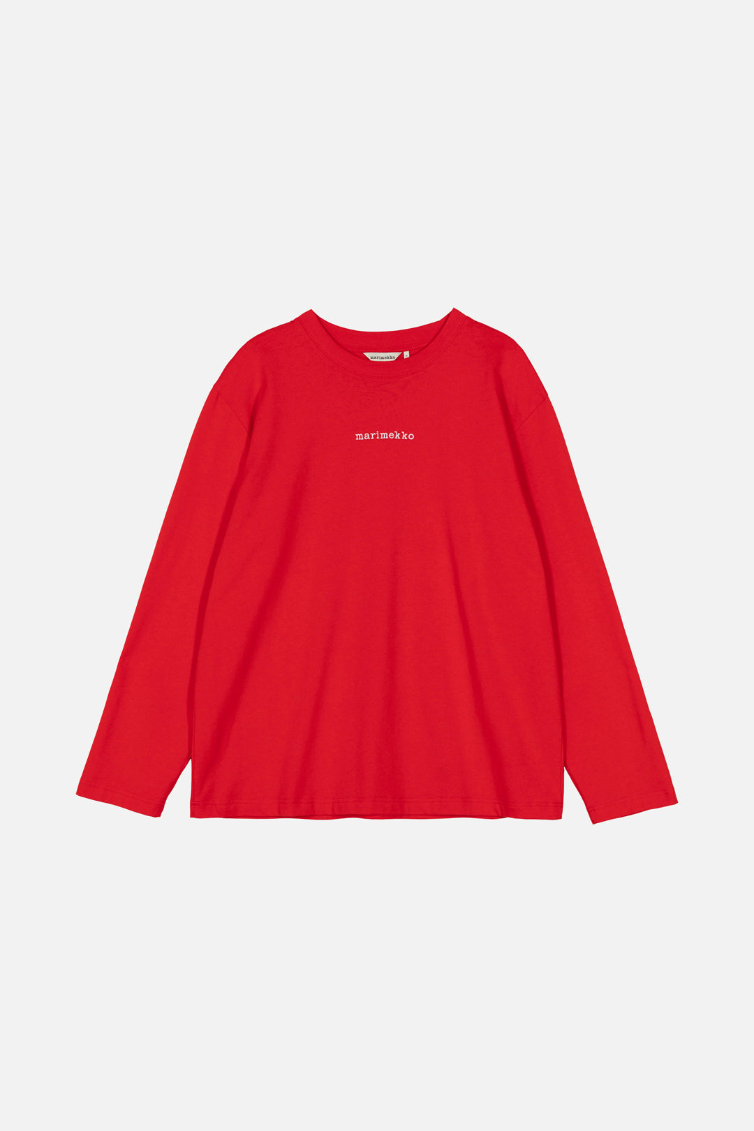 Marimekko Biitti Logo Placement Jersey Top Red