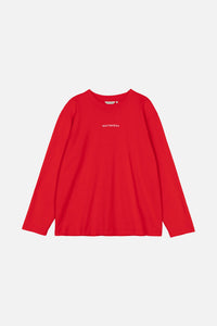 Marimekko Biitti Logo Placement Jersey Top Red