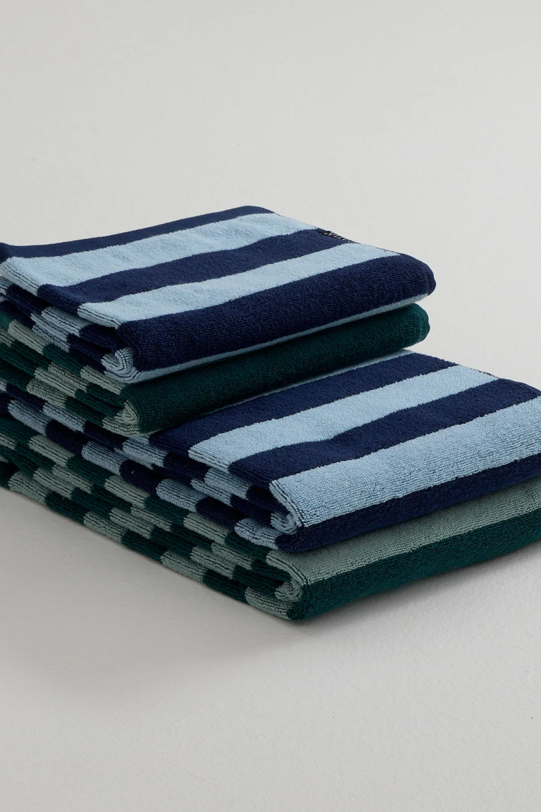 Ratia Blue Stripe Towels