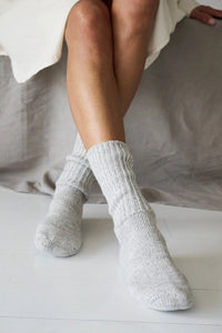 Moshi Moshi Mind Boyfriend Sock Grey Melange