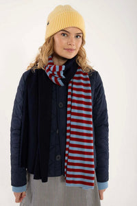 Danefæ København Danebundle-Up Merino Scarf Brick/Light Blue