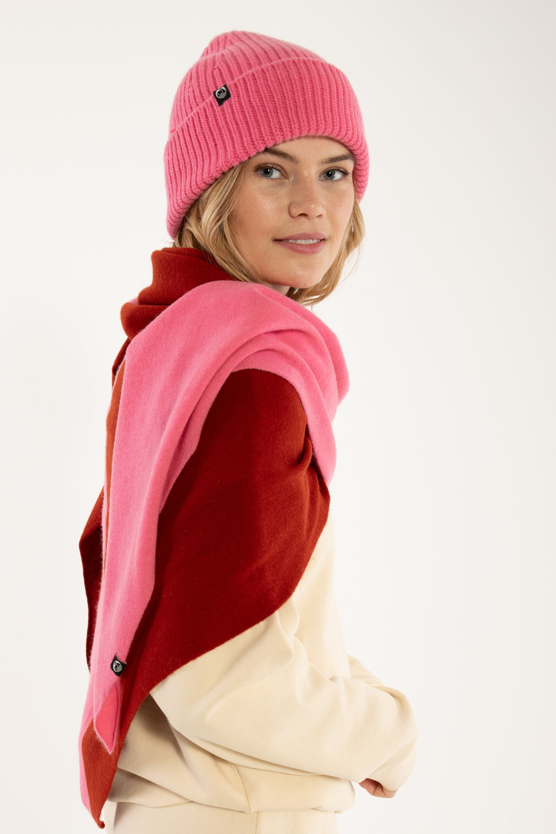 Danefæ København Danefireplace Wool Shawl Pink