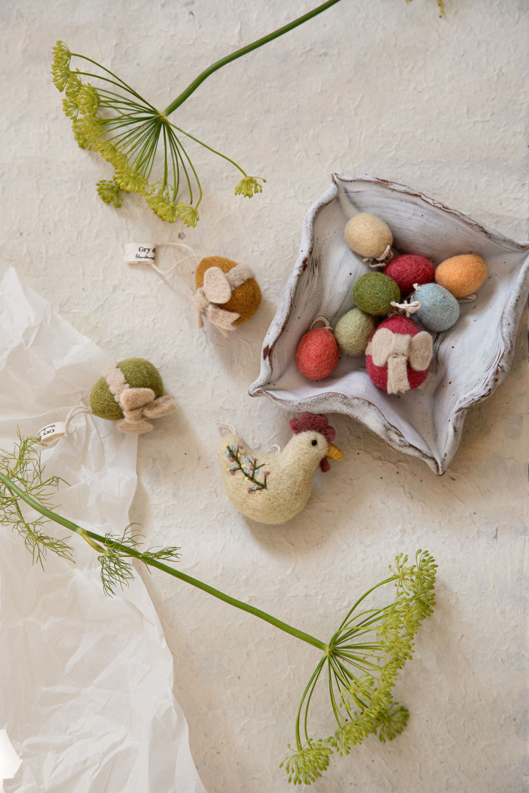 Gry & Sif Eggs Marble Colors Set of 3