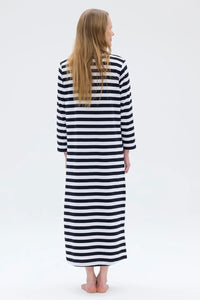 Ratia Fanni Black White Stripe Gown
