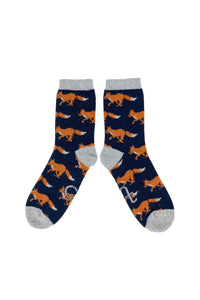 Catherine Tough Women's Lambswool Running Fox Ankle Socks
