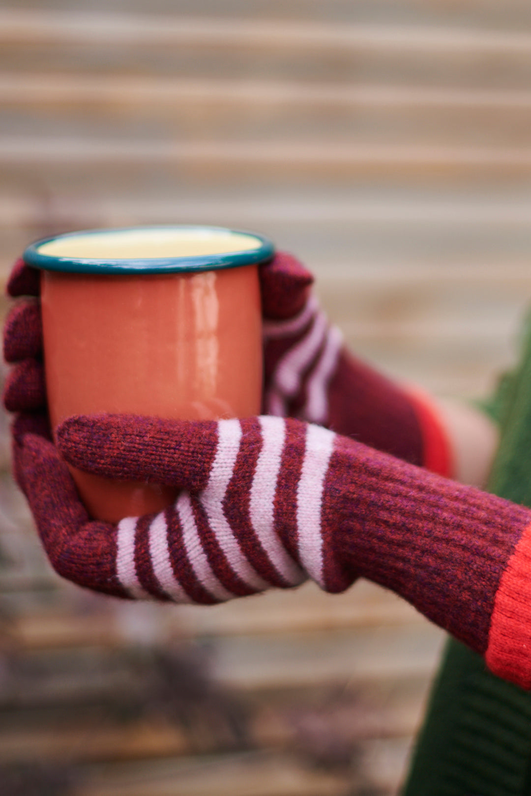 Catherine Tough Women's Lambswool Red Gloves