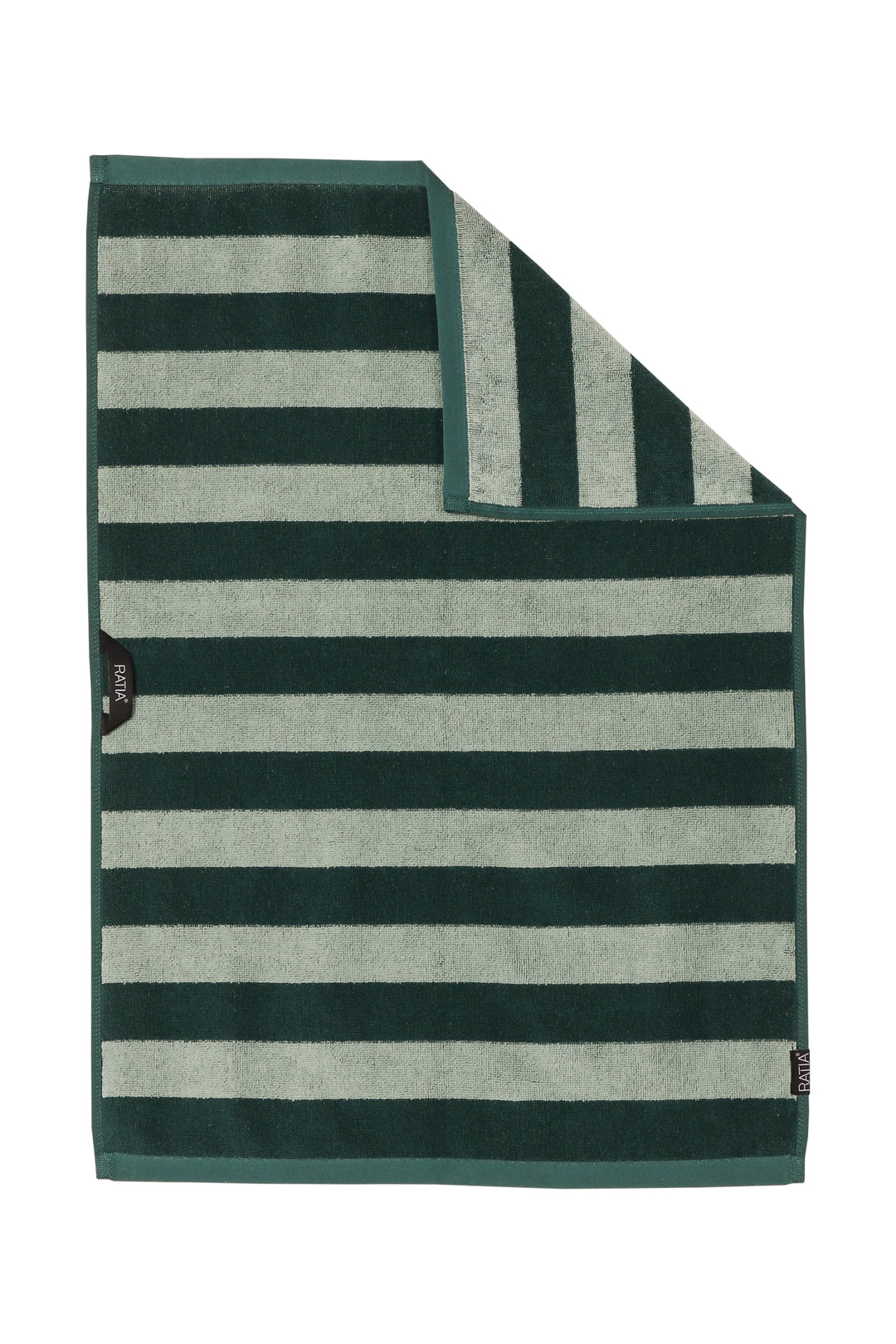 Ratia Green Stripe Towels